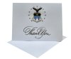 10 Crested Thank You Notes - White
