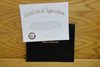 Certificate of Appreciation with Cover