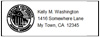 50 Return Address Labels