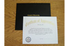 Certificate of Appreciation with Cover