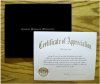 Certificate of Appreciation with Cover