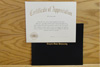 Certificate of Appreciation with Cover