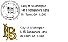 50 Return Address Labels - School Seal or LB