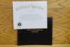 Certificate of Appreciation with Cover