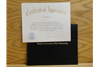 Certificate of Appreciation with Cover