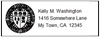 50 Return Address Labels