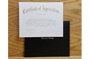 Certificate of Appreciation with Cover