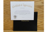 Certificate of Appreciation with Cover