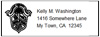 50 Return Address Labels
