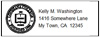 50 Return Address Labels