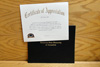 Certificate of Appreciation with Cover