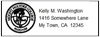 50 Return Address Labels