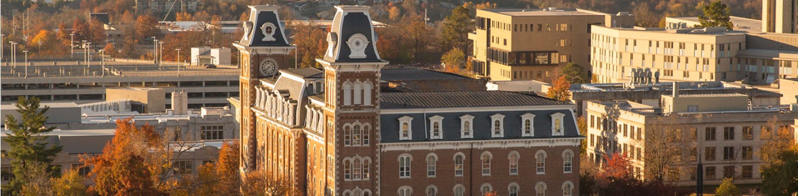 University of Arkansas Campus photo.
