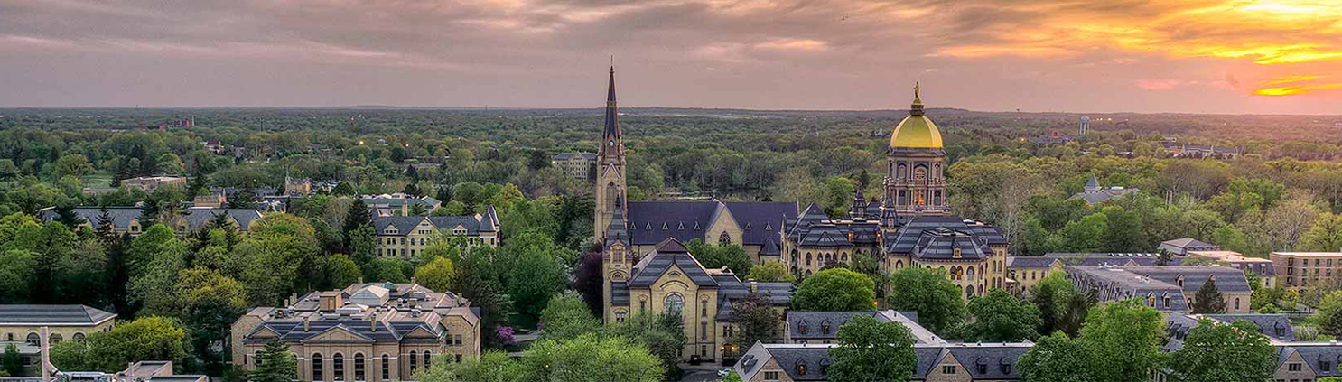 University of Notre Dame Campus photo.