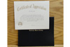 Certificate of Appreciation with Cover