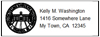 50 Return Address Labels