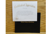Certificate of Appreciation with Cover