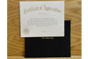 Certificate of Appreciation with Cover