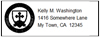 50 Return Address Labels