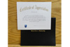 Certificate of Appreciation with Cover