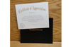 Certificate of Appreciation with Cover