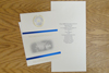 25 Ivory Personalized Announcements (Tri-Fold)
