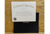 Certificate of Appreciation with Cover