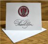 10 Crested Thank You Notes