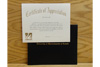 Certificate of Appreciation with Cover