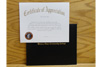 Certificate of Appreciation with Cover