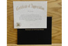 Certificate of Appreciation with Cover